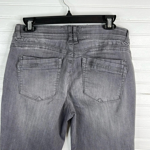 Democracy Women's Skinny Gray Denim Jeans Size 8 Mid Rise Slim Fit with Stretch - Picture 6 of 11
